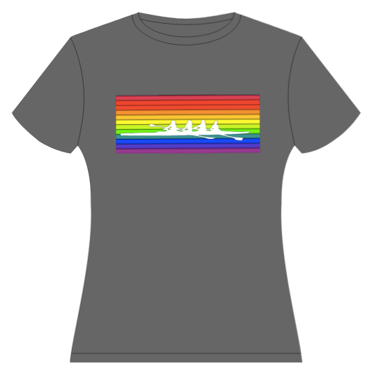LGBT Rainbow Rowing Shirt - Charrs Crafts