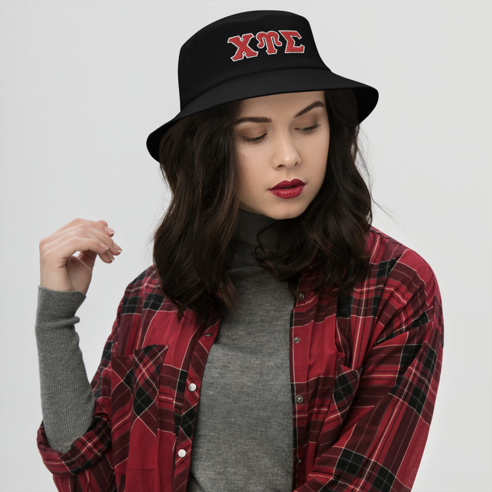 Chi Upsilon Sigma Embroidered Bucket Hat