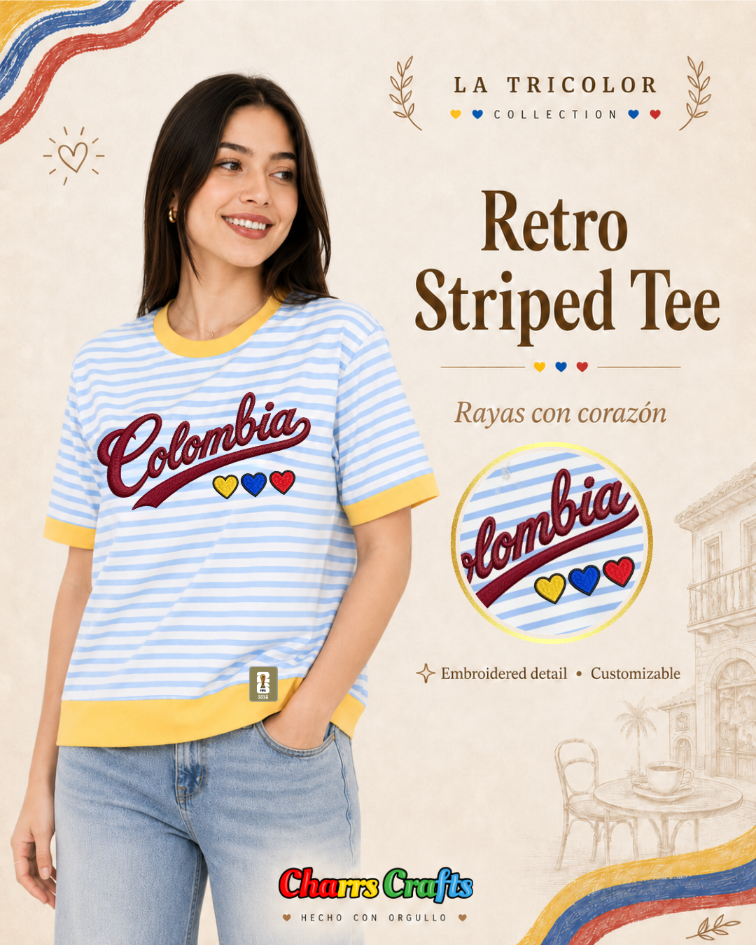 Colombia Retro Styled Shirt