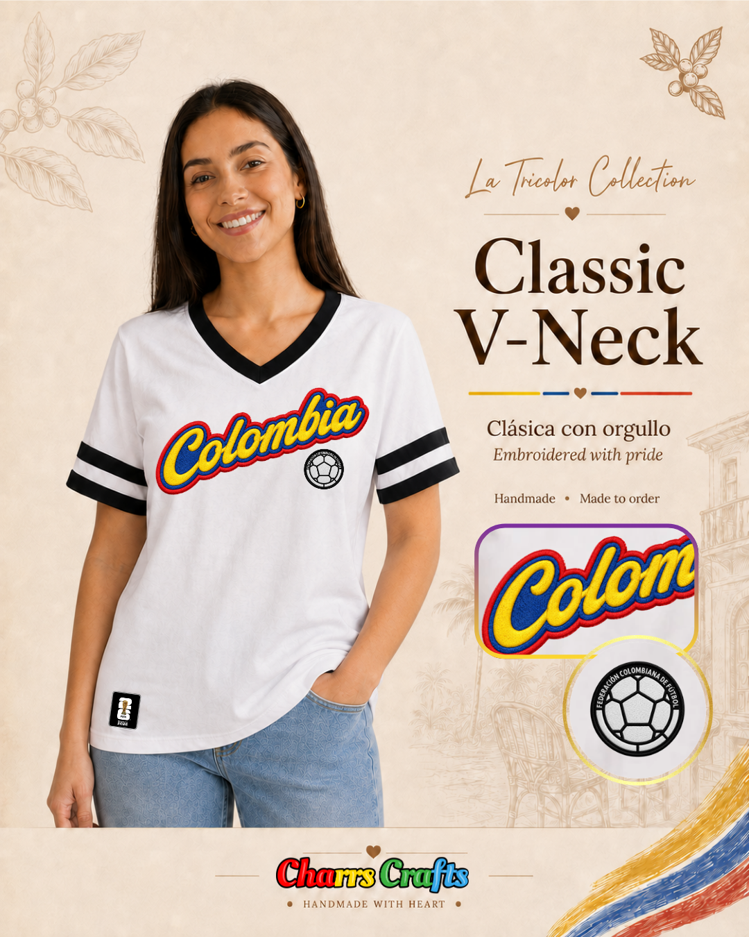 Colombia V-Neck Shirt
