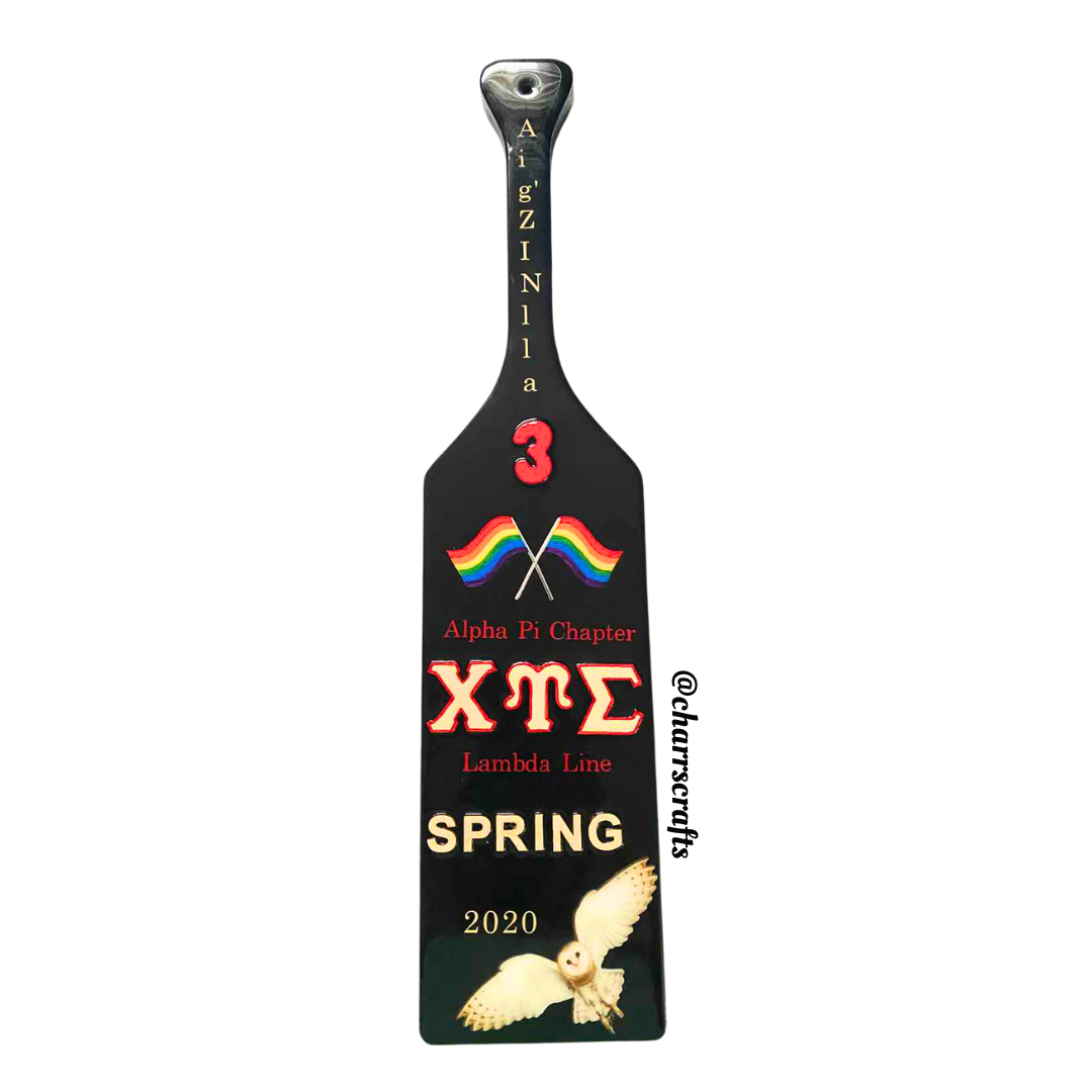 Chi Upsilon Sigma "Flying Proud" Paddle