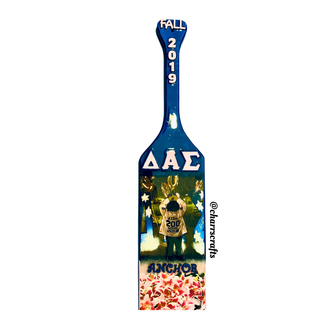 Delta Alpha Sigma "Bright Lights Portrait" Paddle