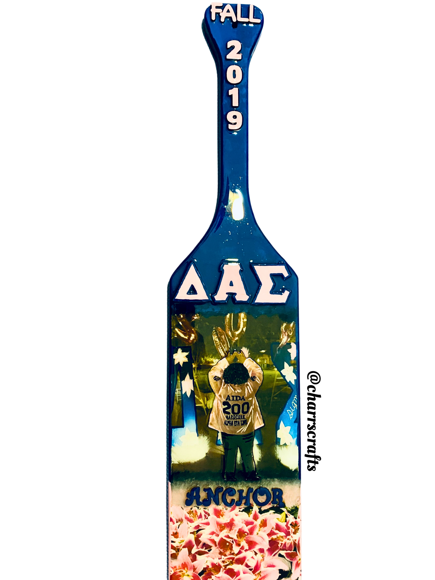 Delta Alpha Sigma "Bright Lights Portrait" Paddle