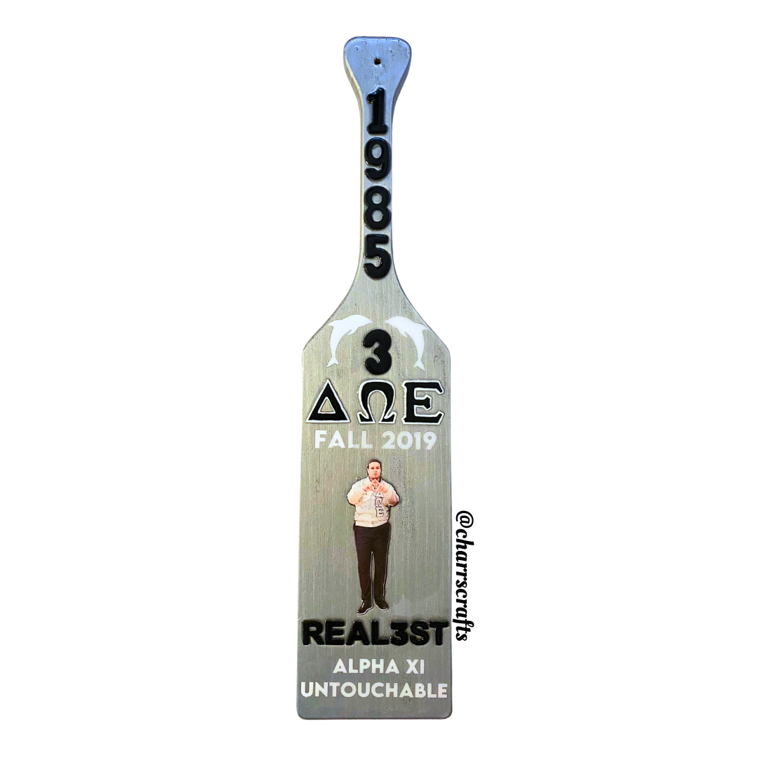Delta Omega Epsilon " Untouchable Portrait" Paddle