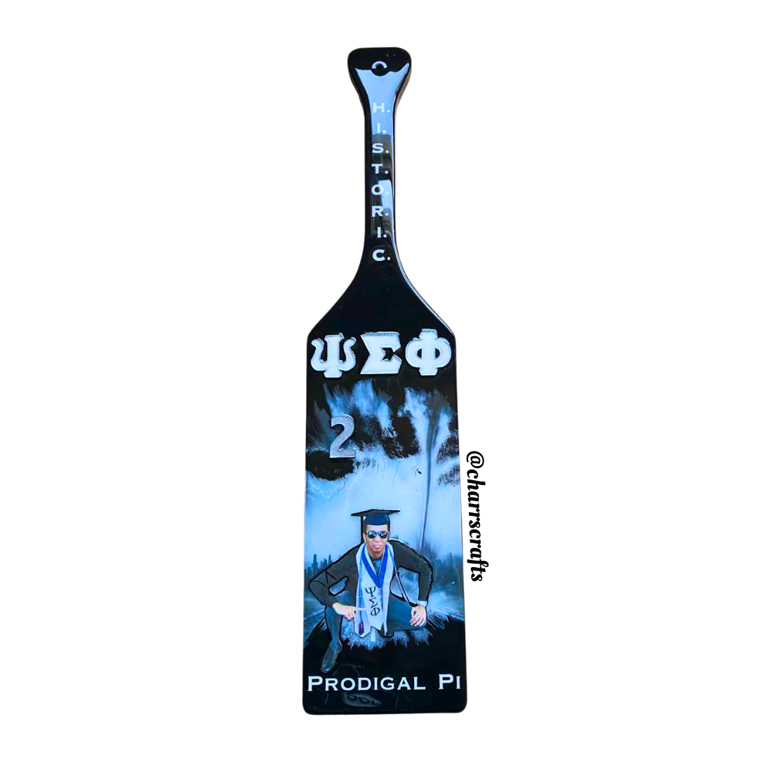 Psi Sigma Phi "Storm Portrait" Paddle