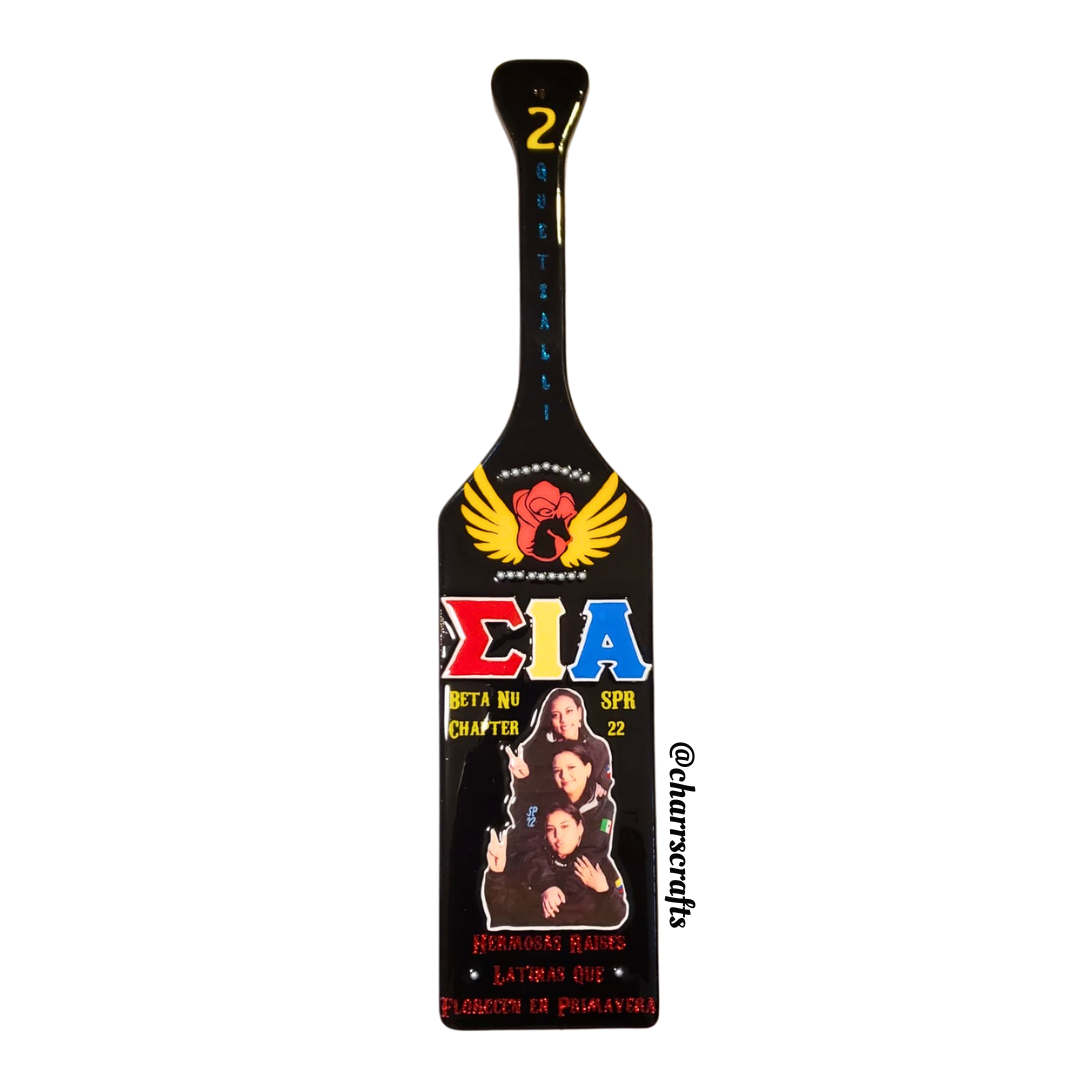 Sigma Iota Alpha "Line Portrait" Paddle
